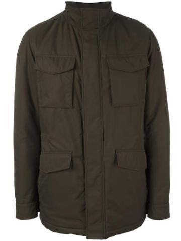 Boss Hugo Boss Cargo Jacket, Men's, Size: 52, Green, Polyester/cotton/polyamide/polyester