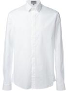 Les Hommes Urban Concealed Fastening Shirt, Men's, Size: 46, White, Cotton/spandex/elastane