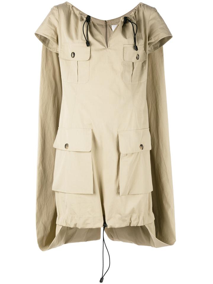 Maison Margiela - Utility Dress - Women - Cotton - 42, Nude/neutrals, Cotton