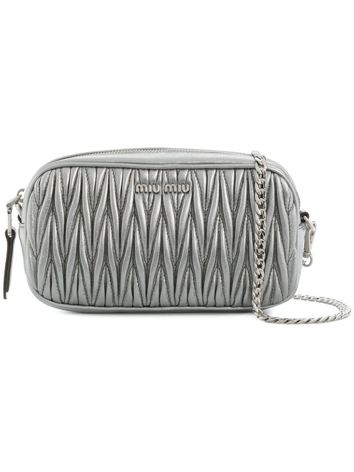 Miu Miu Matalesse Belt Bag - Metallic