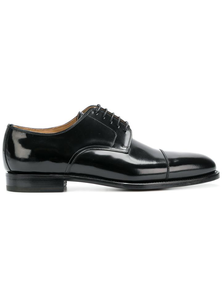 Kiton Classic Derby Shoes - Black