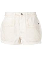 Helmut Lang - Rolled Boyfrend Shorts - Women - Cotton - 25, White, Cotton