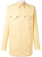 Calvin Klein 205w39nyc Straight Fit Saloon Shirt - Yellow & Orange