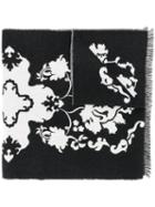 Alexander Mcqueen - Baroque Skull Knit Scarf - Men - Wool - One Size, Black, Wool