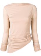 Rick Owens Lilies Twisted Long-sleeved Top - Neutrals