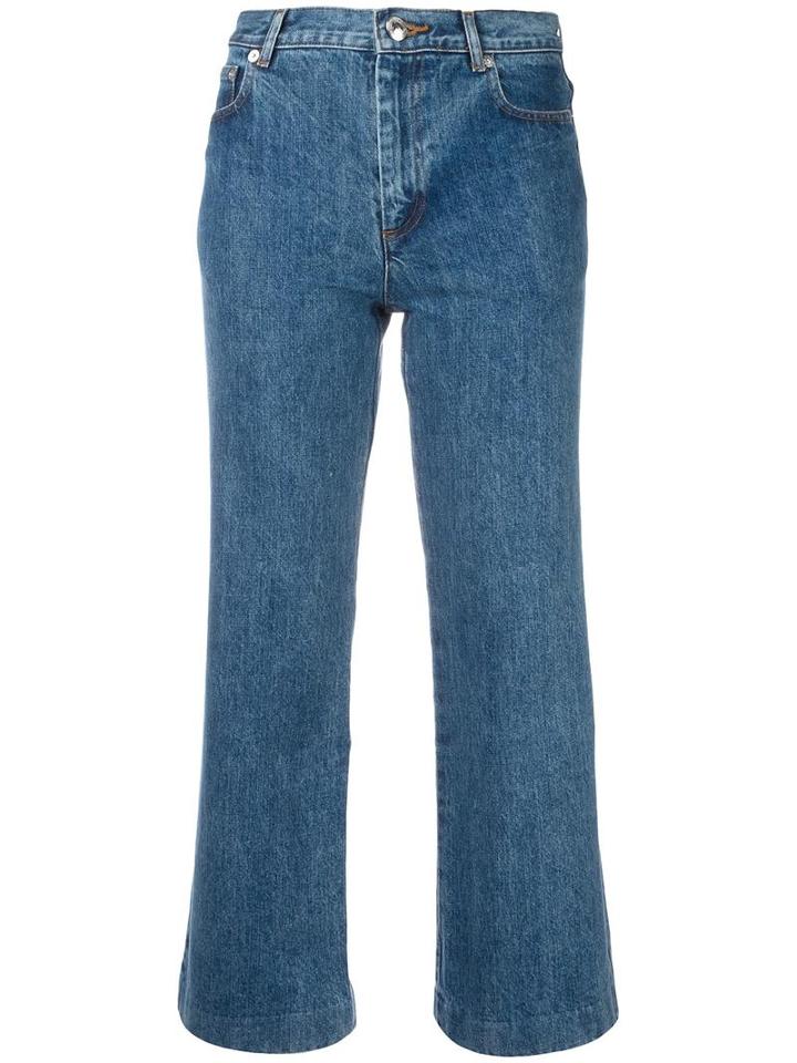 A.p.c. Cropped Jeans, Women's, Size: 29, Blue, Polyester/viscose/cotton