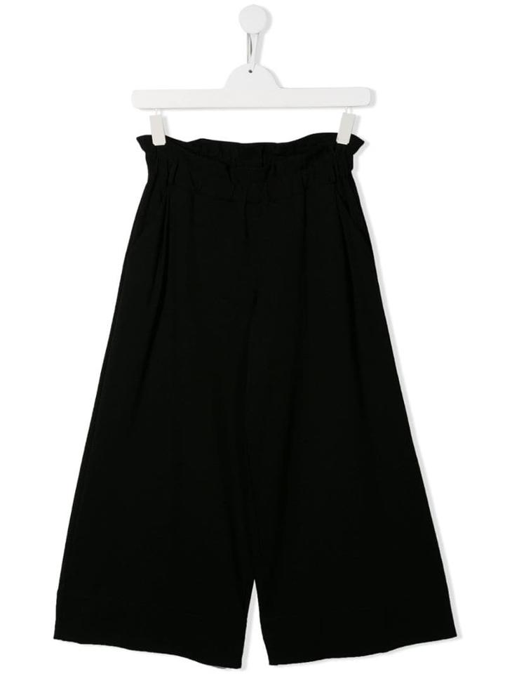 Fendi Kids Teen Paperbag Waist Trousers - Black