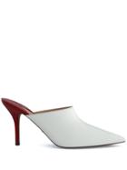 Paul Andrew Certosa Pointed Mules - White