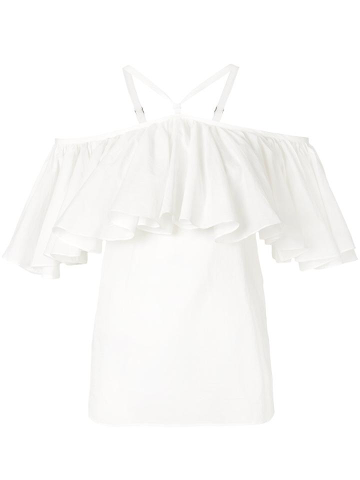 Plein Sud Off-the-shoulder Blouse - White