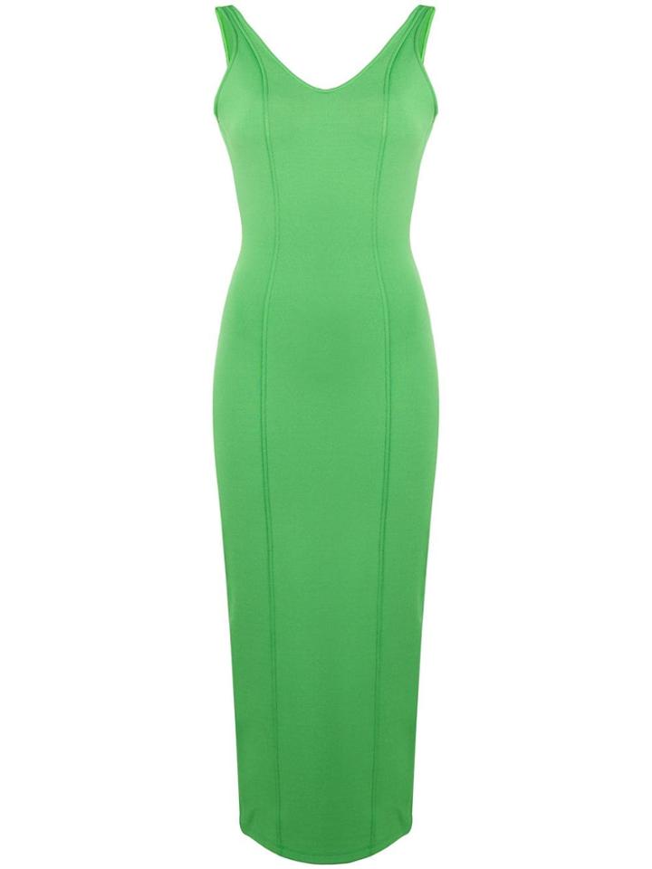 Maison Margiela Open Back Midi Dress - Green