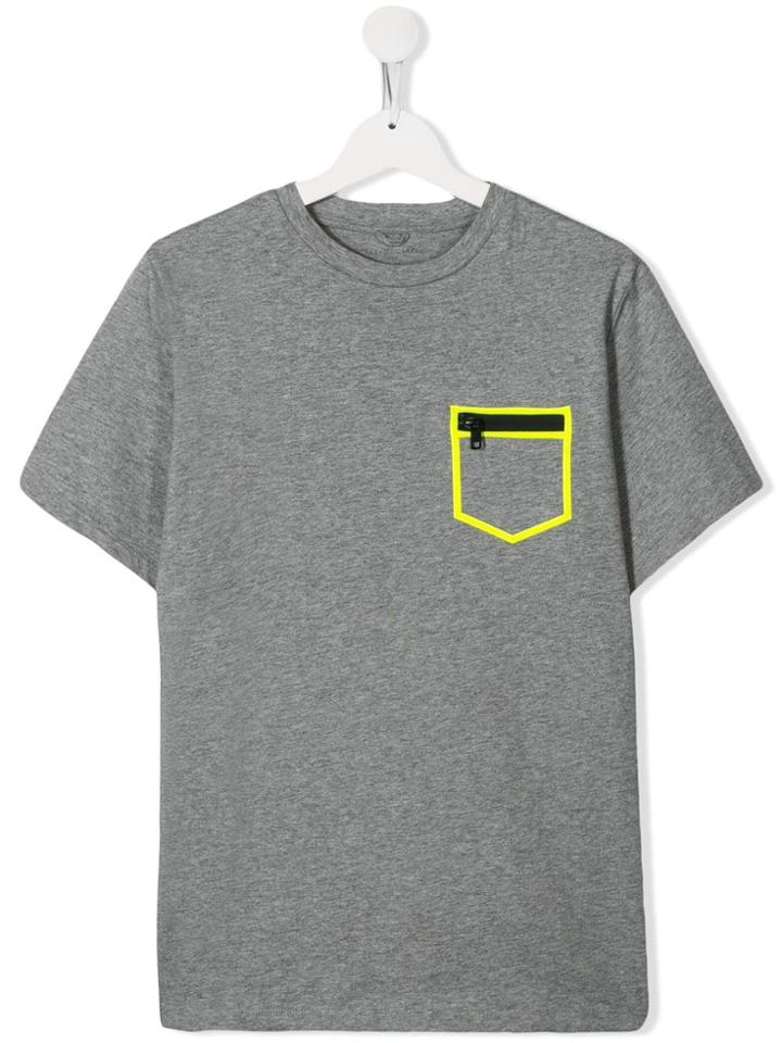 Stella Mccartney Kids Teen Zip Pocket T-shirt - Grey