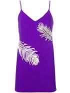 David Koma Slip-on Mini Dress - Purple