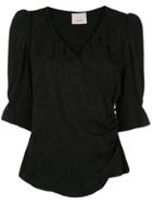 Cinq A Sept Theo Wrap-style Top - Black