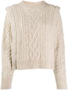 Isabel Marant Étoile Cable Knit Jumper - Neutrals