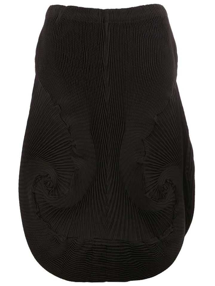 Issey Miyake Jacquard Round Hem Skirt