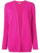 N.peal Cable Knit Cardigan - Pink