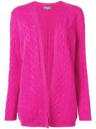 N.peal Cable Knit Cardigan - Pink