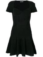 Alexander Mcqueen Knitted Mini Dress - Black