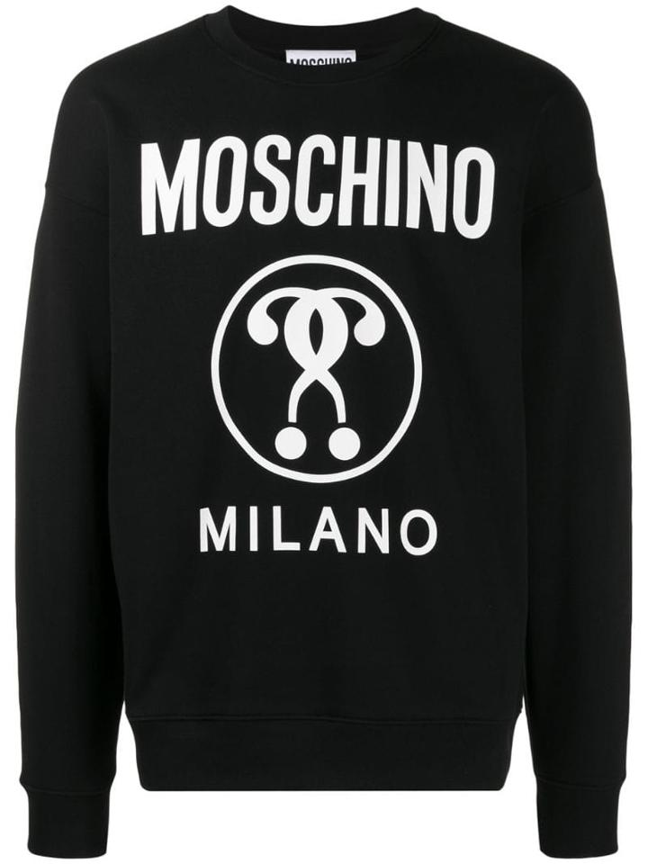 Moschino Relaxed-fit Logo Jumper - Black