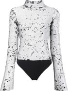 Alix 'madison' Bodysuit, Women's, Size: Large, White, Nylon/polyester/spandex/elastane