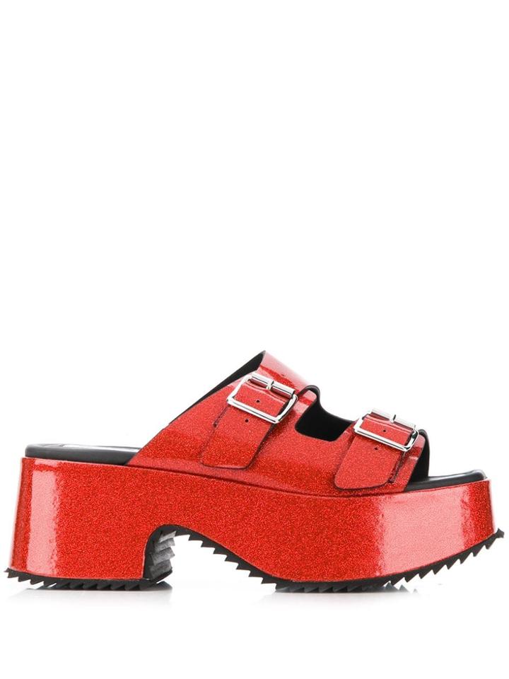 Mcq Alexander Mcqueen Debbie Sandals - Red