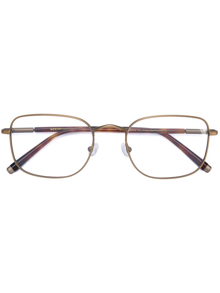 Moscot - 'eric' Glasses - Unisex - Metal (other)/acetate - 53, Grey, Metal (other)/acetate