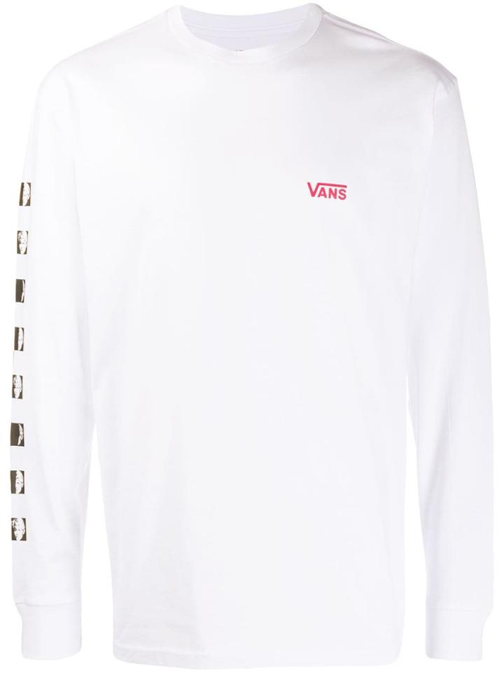 Vans David Bowie Print Ls T-shirt - White