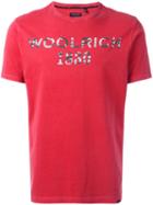 Woolrich Logo Print T-shirt, Men's, Size: Xl, Red, Cotton