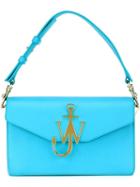J.w.anderson - Logo Detail Purse - Women - Leather - One Size, Blue, Leather