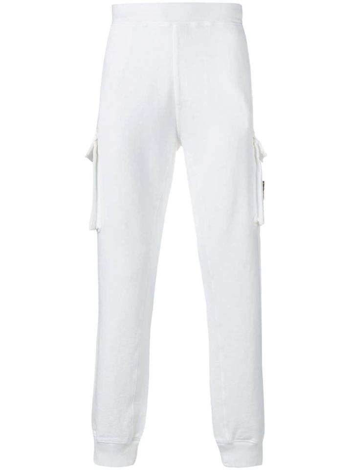 Stone Island Side Pocket Track Trousers - White