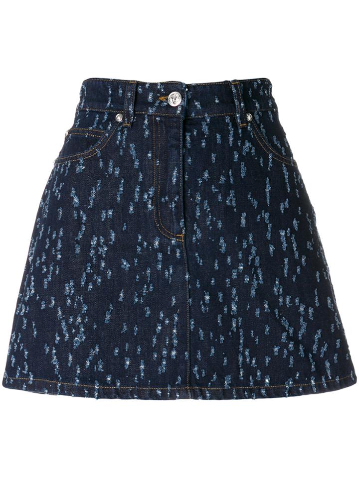 Versus A-line Denim Skirt - Blue