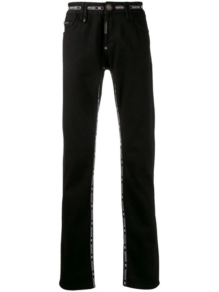 Philipp Plein Logo Band Jeans - Black