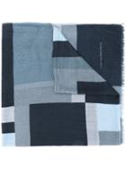 Emporio Armani - Striped Scarf - Men - Modal - One Size, Blue, Modal