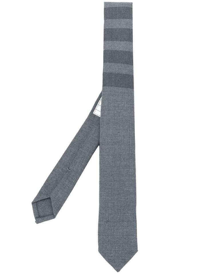 Thom Browne Classic 4-bar Tie - Grey