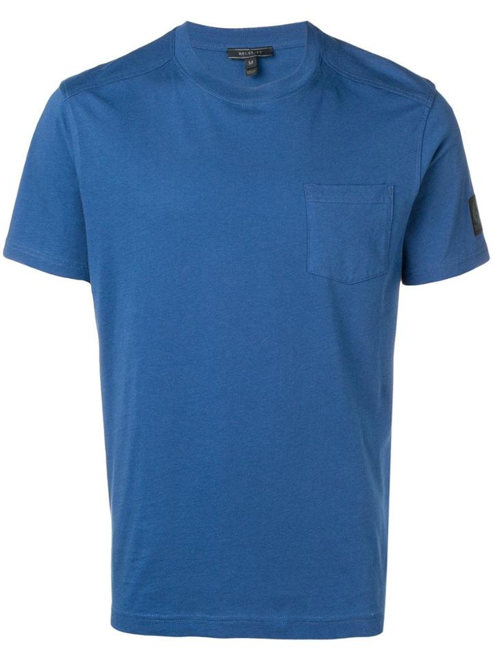 Belstaff Logo Patch T-shirt - Blue