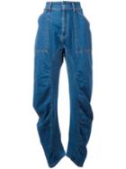 Stella Mccartney - Drop Crotch Jeans - Women - Cotton/spandex/elastane - 25, Women's, Blue, Cotton/spandex/elastane
