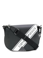 Emporio Armani Logo Tape Shoulder Bag - Black