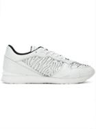 Kenzo Laser Cut Tiger Stripe Sneakers - White