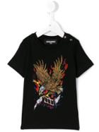 Dsquared2 Kids - Eagle Print T-shirt - Kids - Cotton - 24 Mth, Black