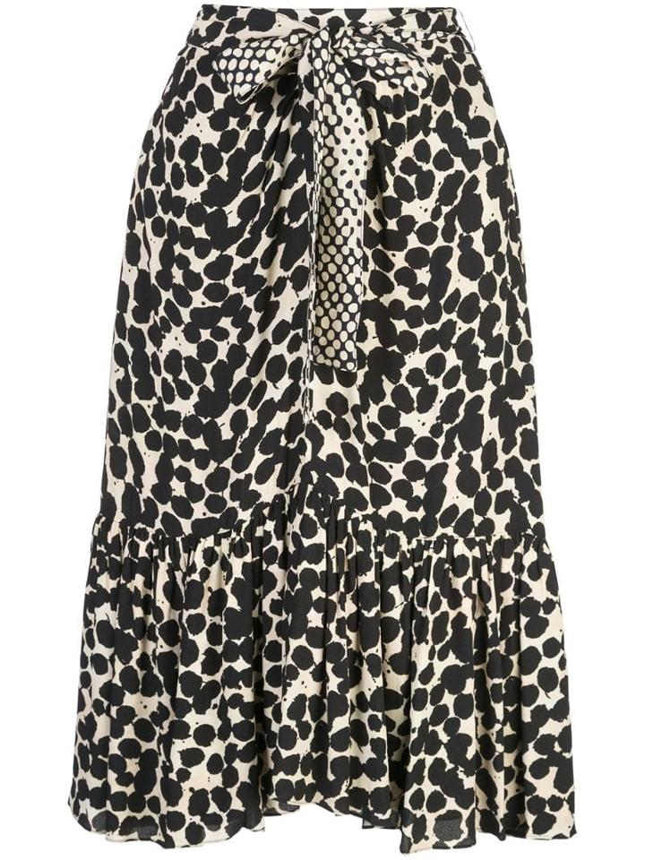Proenza Schouler Painted Dot Skirt - Black