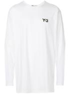 Y-3 Long Sleeved Logo T-shirt - White