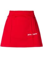 Palm Angels Side Stripe Mini Skirt - Red