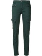 Twin-set Cargo Pocket Skinny Trousers - Green
