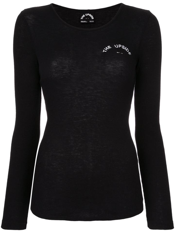 The Upside Fitted Top - Black