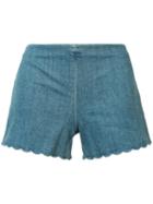 Alice+olivia - Denim Shorts - Women - Cotton/spandex/elastane - 2, Blue, Cotton/spandex/elastane