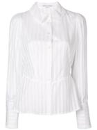 Sonia Rykiel Semi-sheer Striped Blouse - White