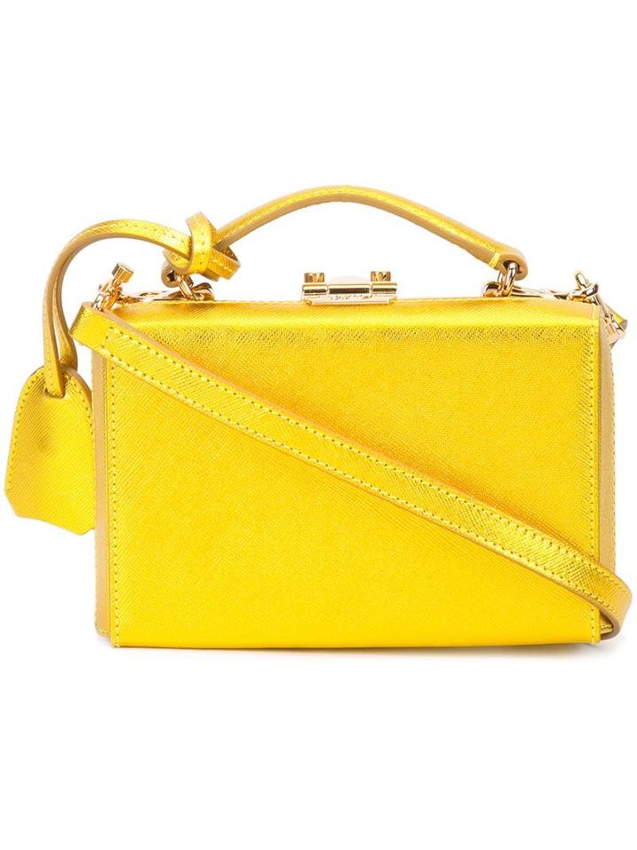 Mini 'grace' Crossbody Bag, Women's, Grey, Leather, Mark Cross