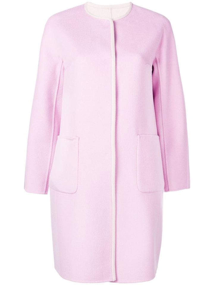 Weekend Max Mara Concealed Fastening Midi Coat - Pink