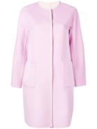 Weekend Max Mara Concealed Fastening Midi Coat - Pink