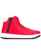 Ea7 Emporio Armani Hi-top Sneakers - Red
